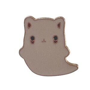 Ghost‎ Cat Enamel Pin Kawaii Spooky Cute Lapel Pin Halloween Brooch Nee